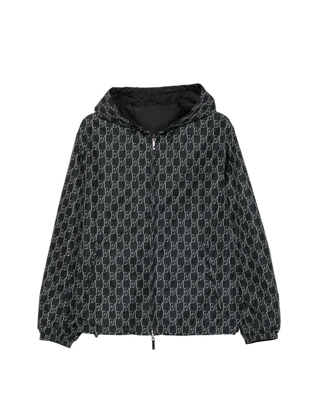 Emporio Armani Black Nylon Bomber Jacket
