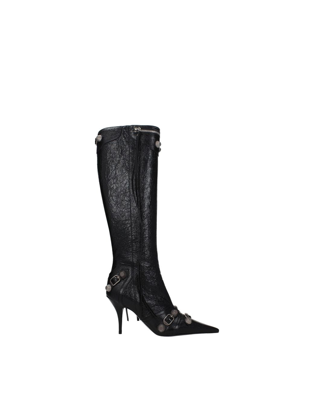 Balenciaga Black Stivali Donna Pelle Nero for men