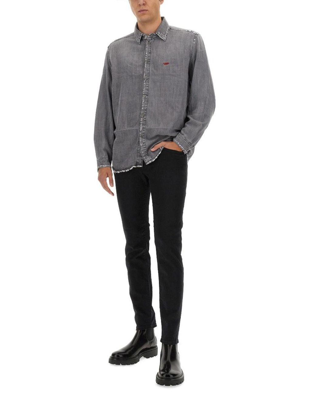 DIESEL Blue Mid Rise Jeans