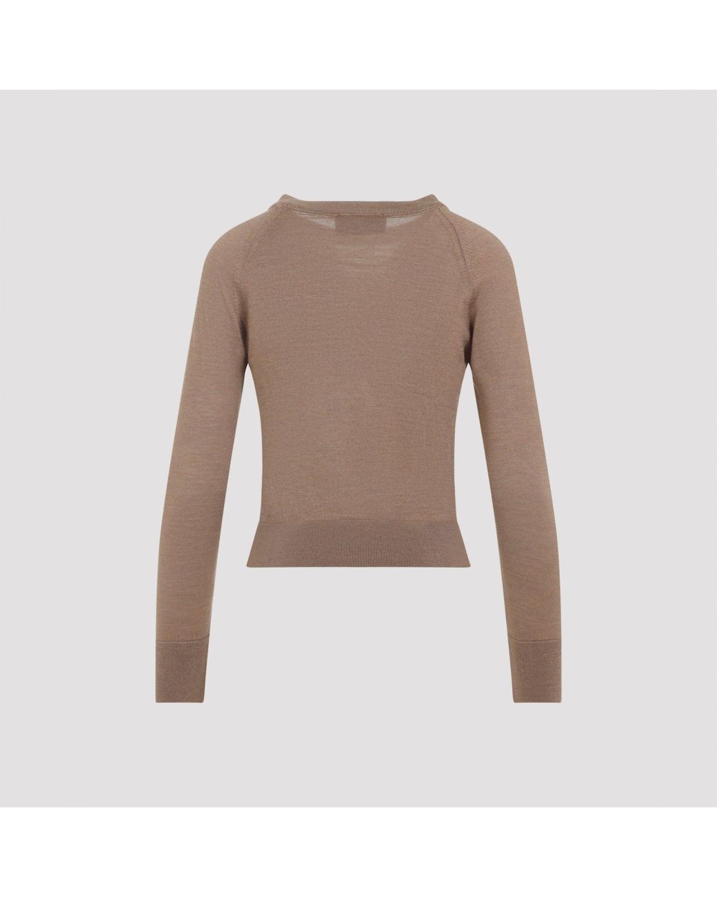 Simone Rocha Brown Classic Long Sleeve Jumper W/ Emb