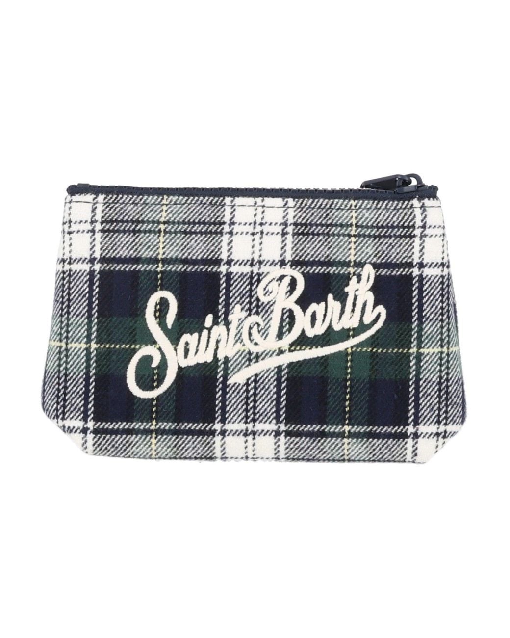 Mc2 Saint Barth Blue Aline Mini Wool Tartan 6110 Emb
