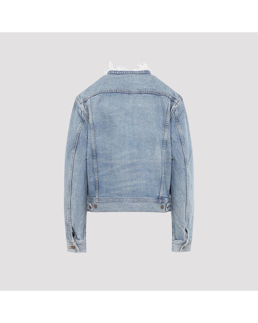 Céline Blue Cotton Trucker Jacket for men