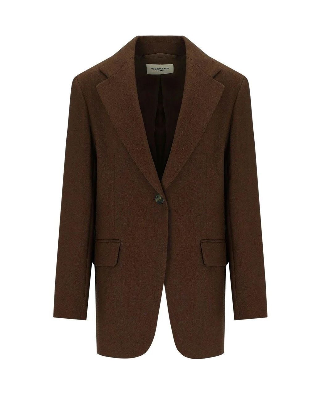 Weekend by Maxmara Brown Asta Single Breasted Blazer