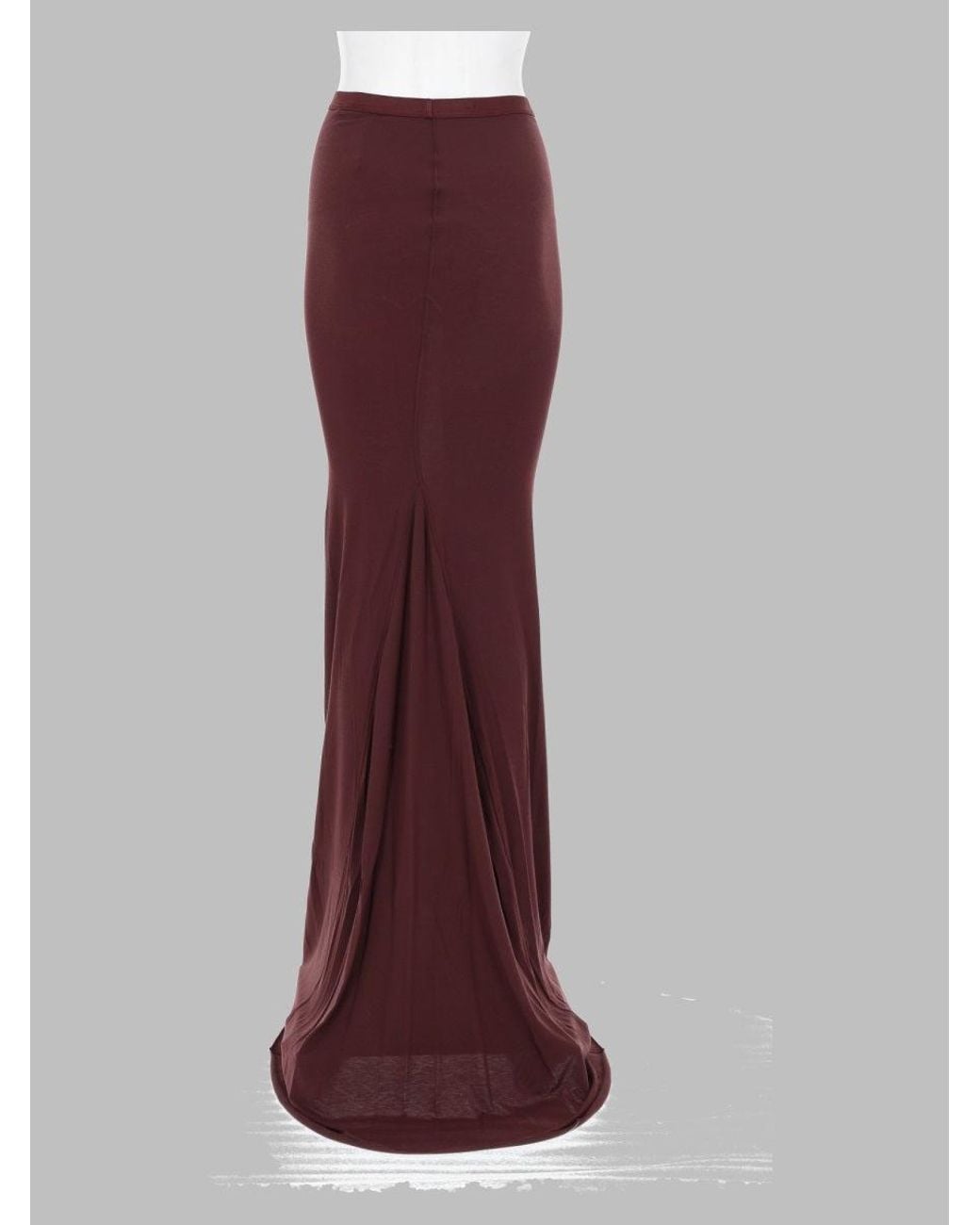 Rick Owens Purple Lilies Modal Cashmere Knit Mini Skirt