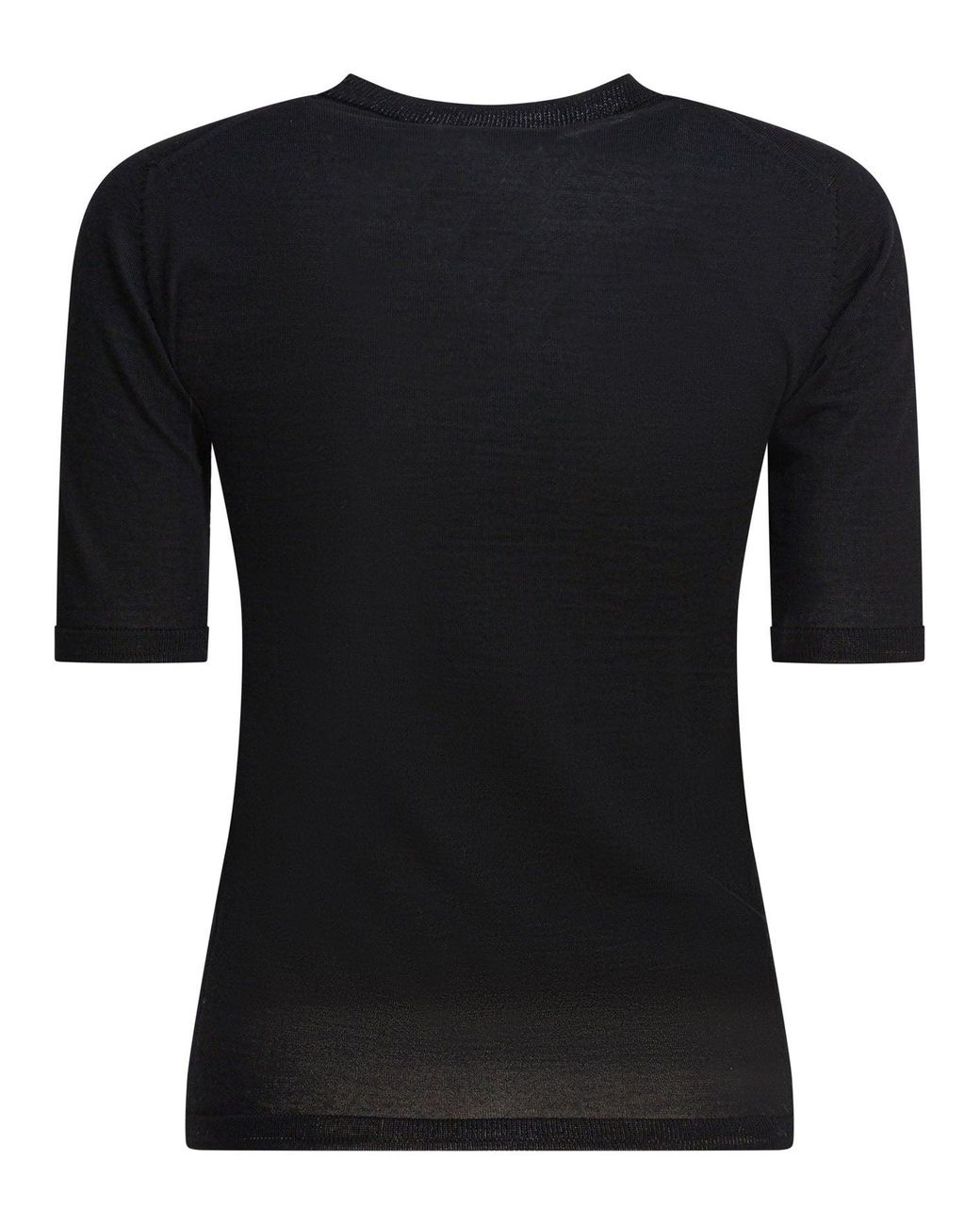 Max Mara Black Basic Wool Sweater