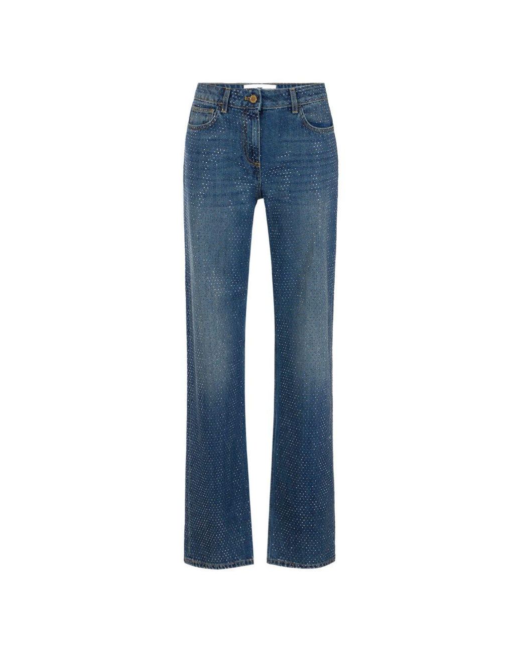 Elisabetta Franchi Blue Denim Cotton Jeans