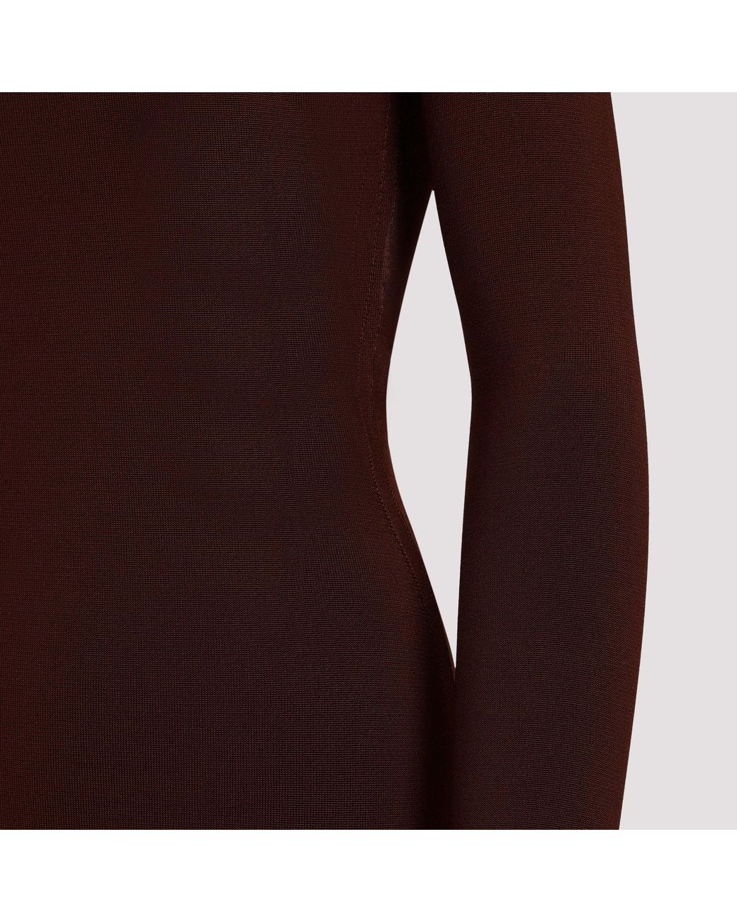Saint Laurent Brown Mini Dress