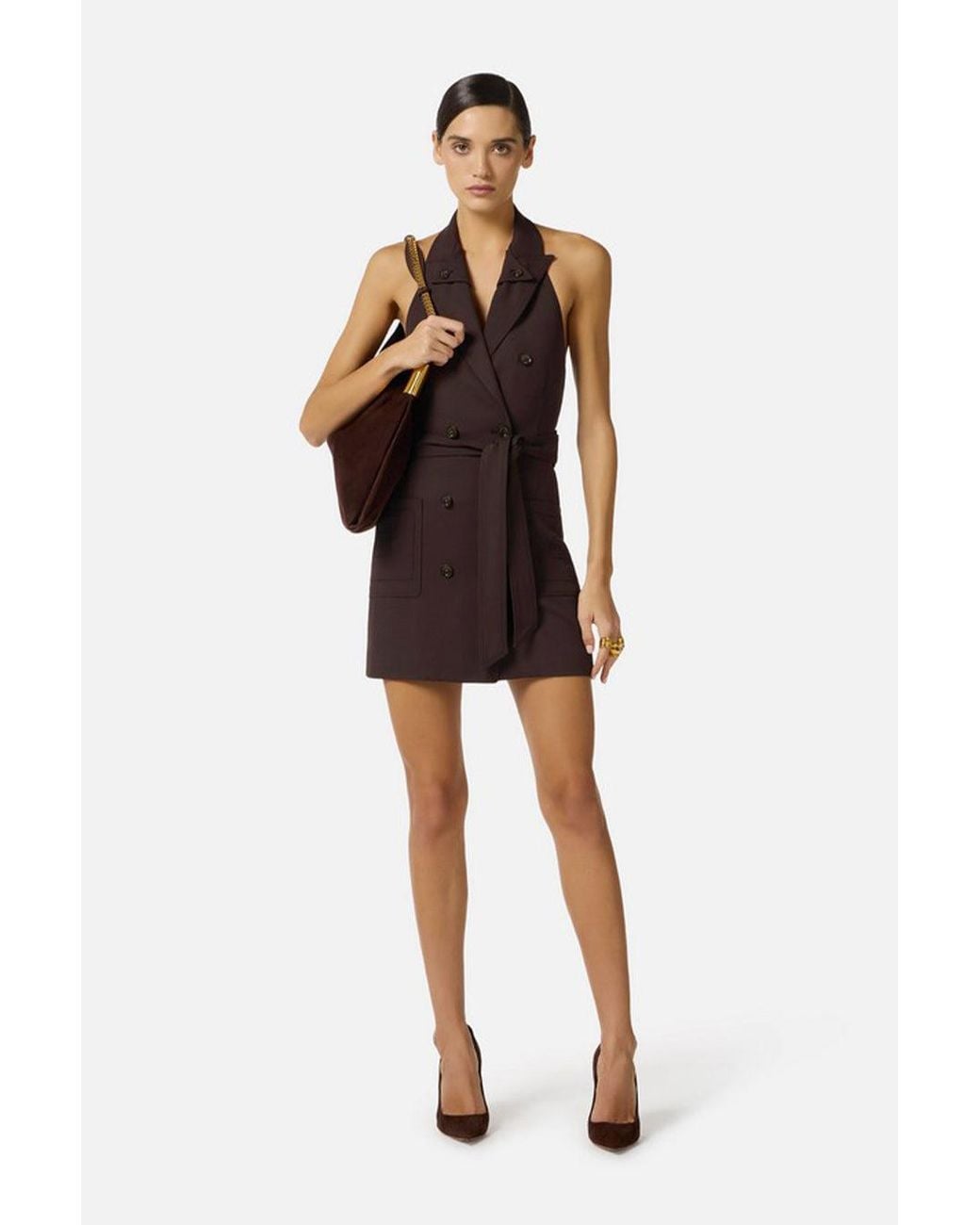 Elisabetta Franchi Purple Elisabetta Franchi Brown