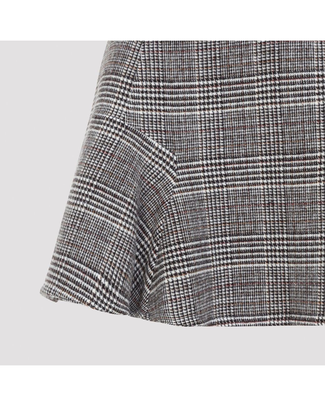 Ermanno Scervino Gray Gaelles Mini Skirt