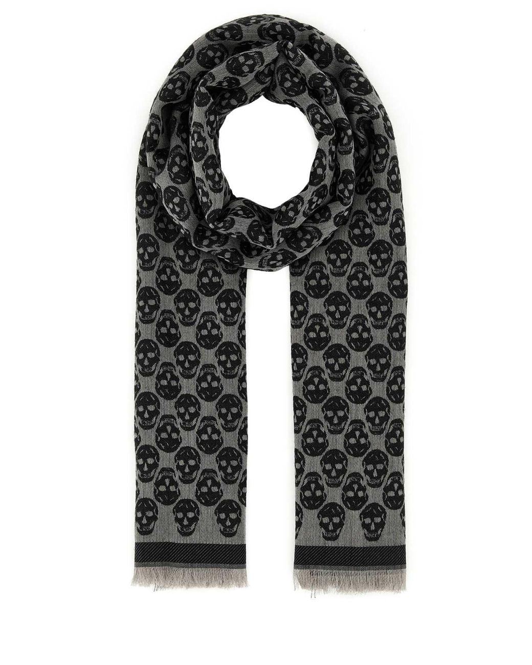 McQueen Black Scarves And Foulards for men