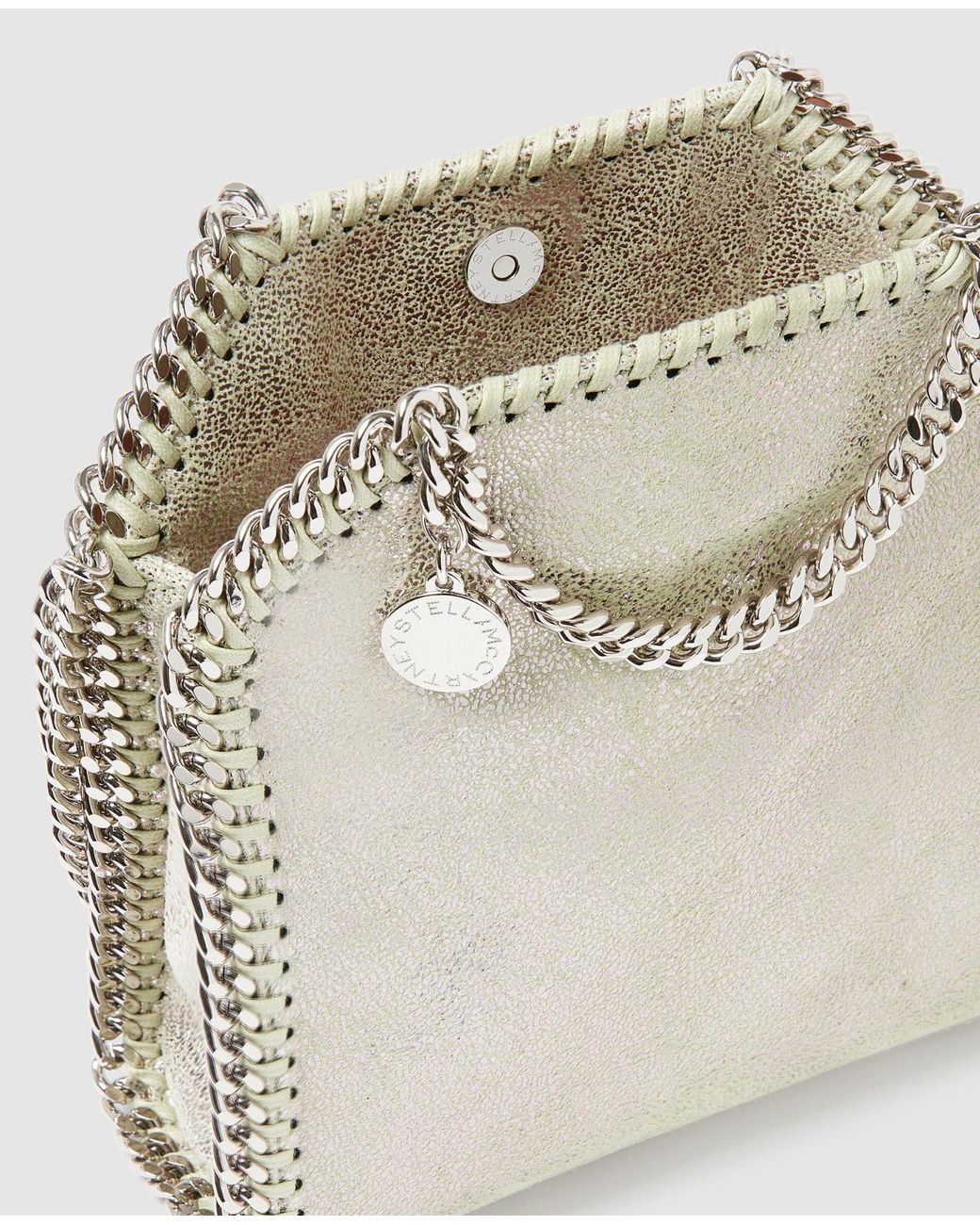 Stella McCartney Metallic Tiny Falabella Two Way Tote Bag