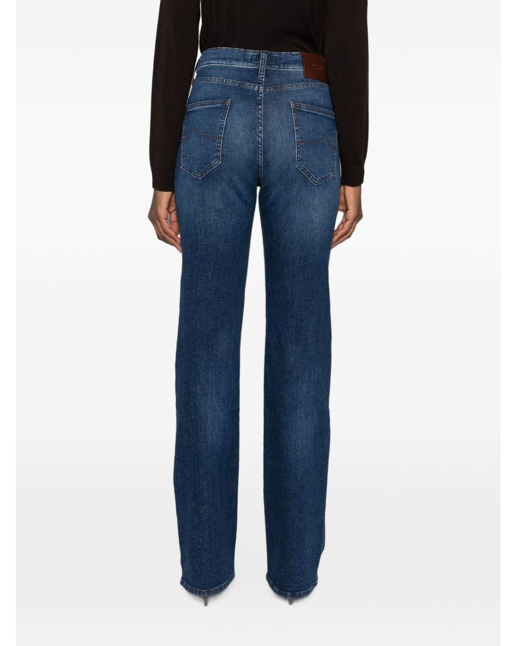 Jacob Cohen Blue Straight-Leg Denim Jeans