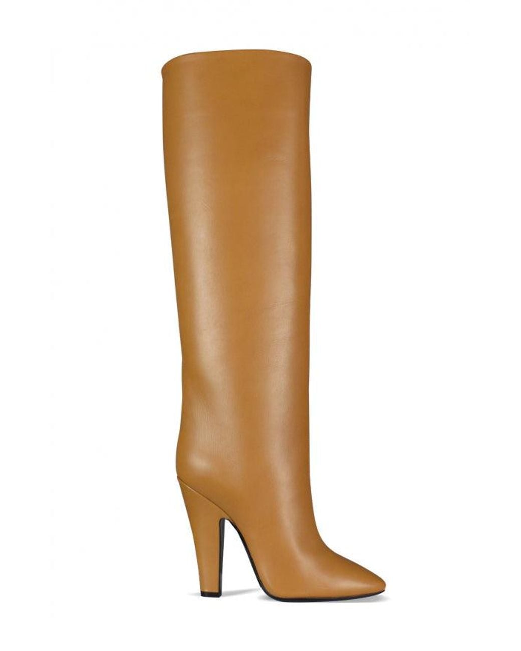 Saint Laurent Brown Tubes 68 Boots