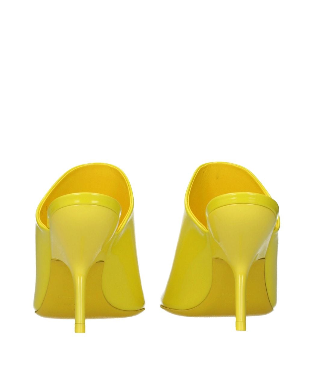 Ferragamo Yellow Era Sandals Patent