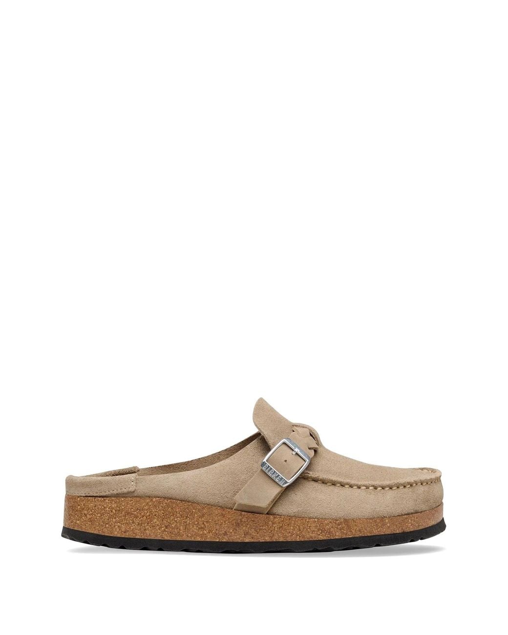 Birkenstock White Buckley Braided Taupe, Suede Leather
