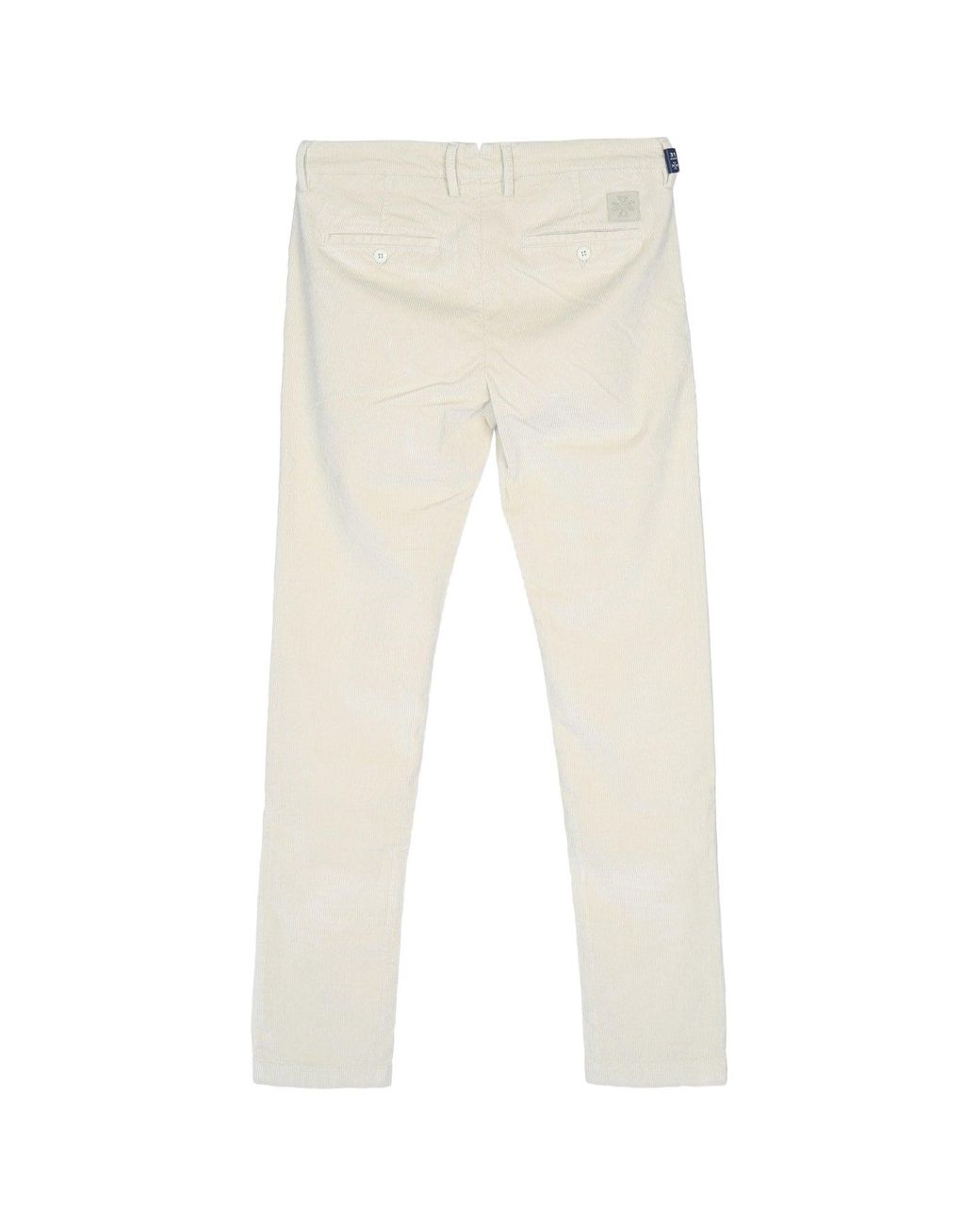 Jacob Cohen White Velvet Pants for men