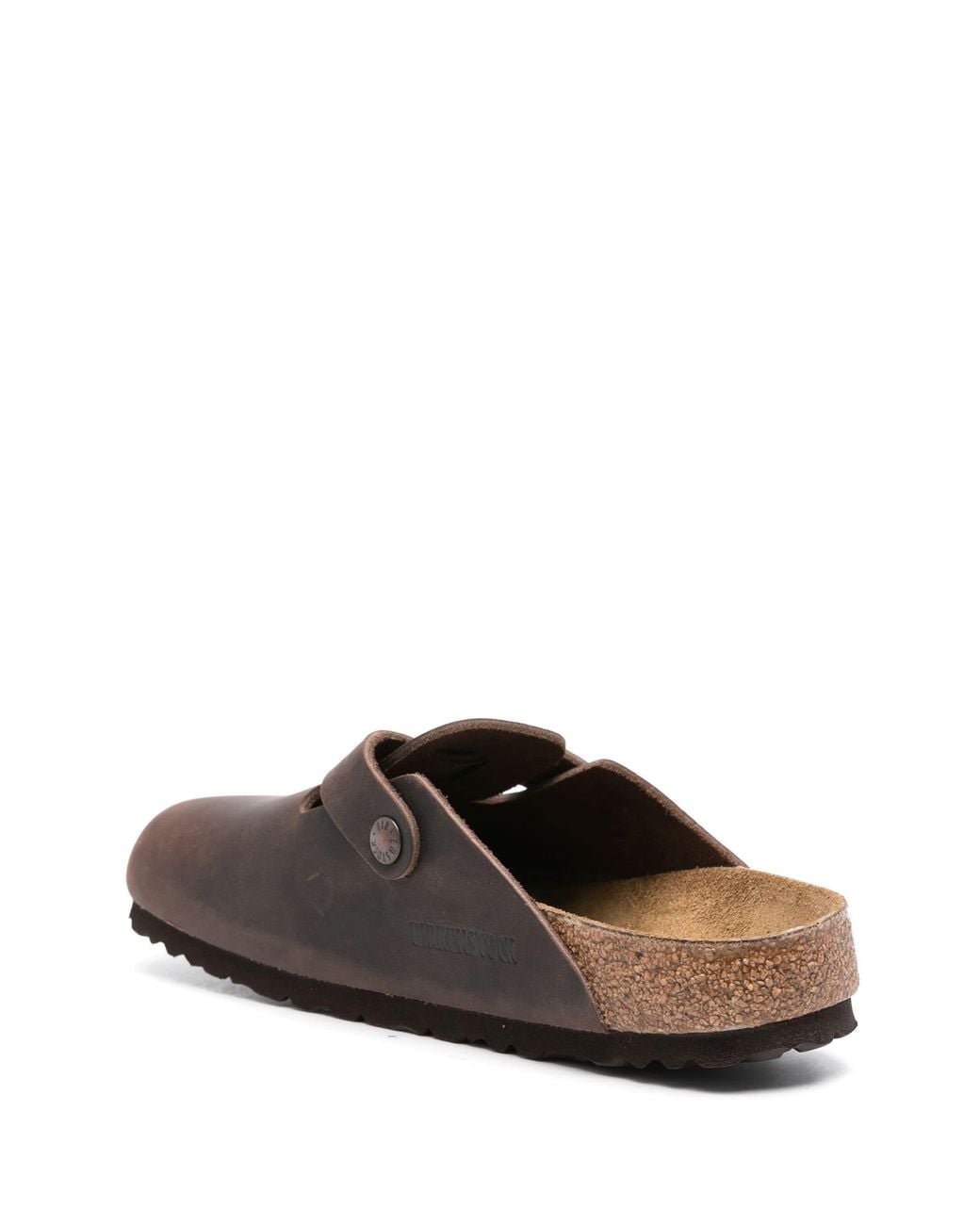 Birkenstock Brown Boston Bs Natural Oiled Leather