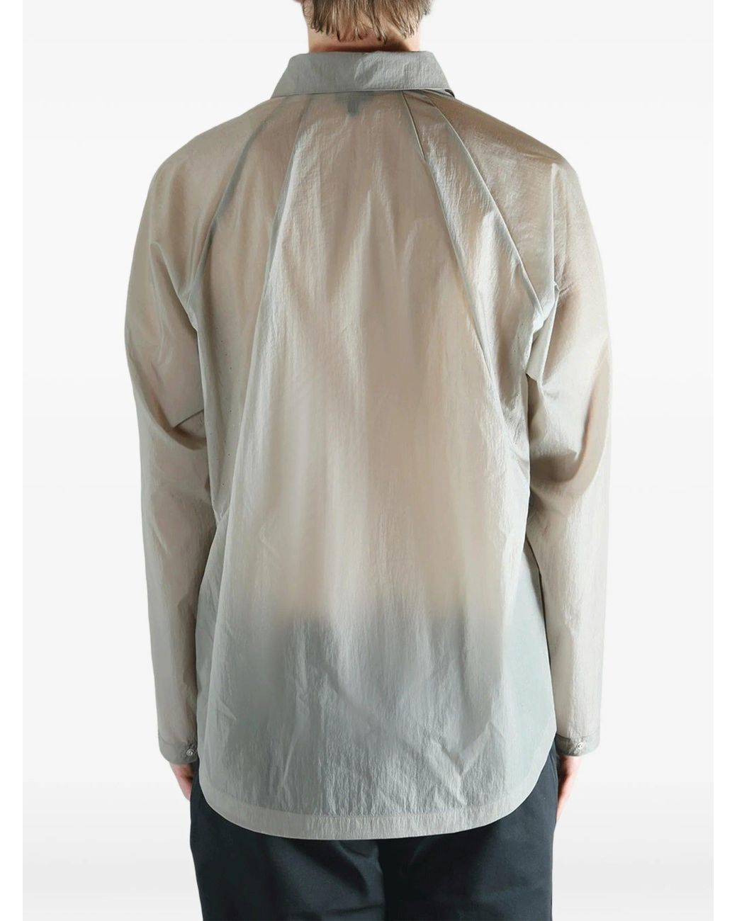 Goldwin Gray Sheer Nylon Wind Shirt