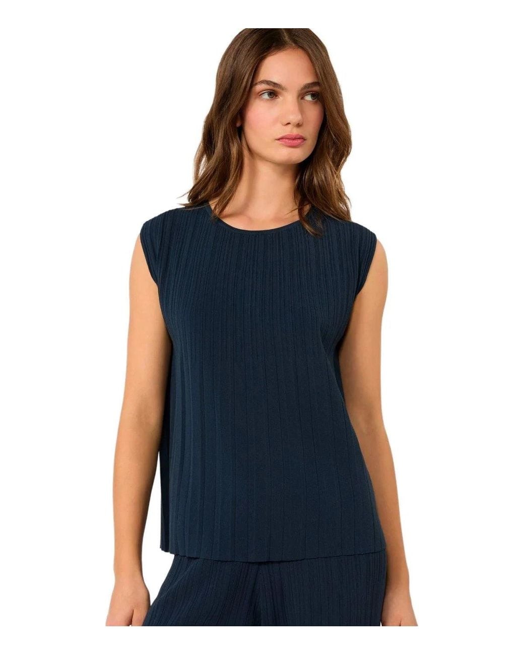 Weekend by Maxmara Blue Ere Top