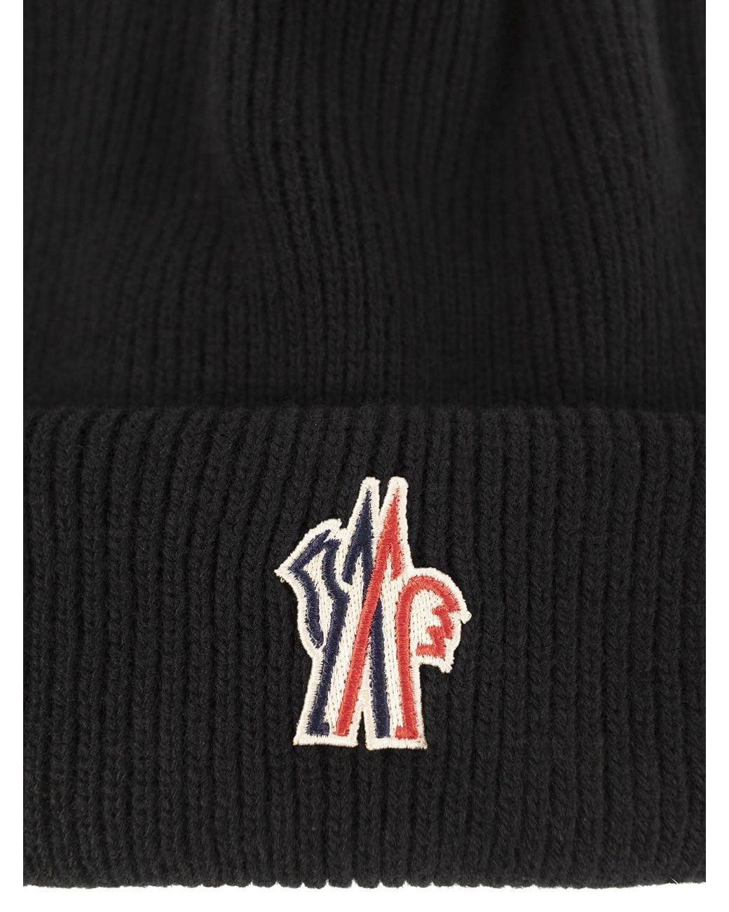 Moncler Black Wool Cap for men