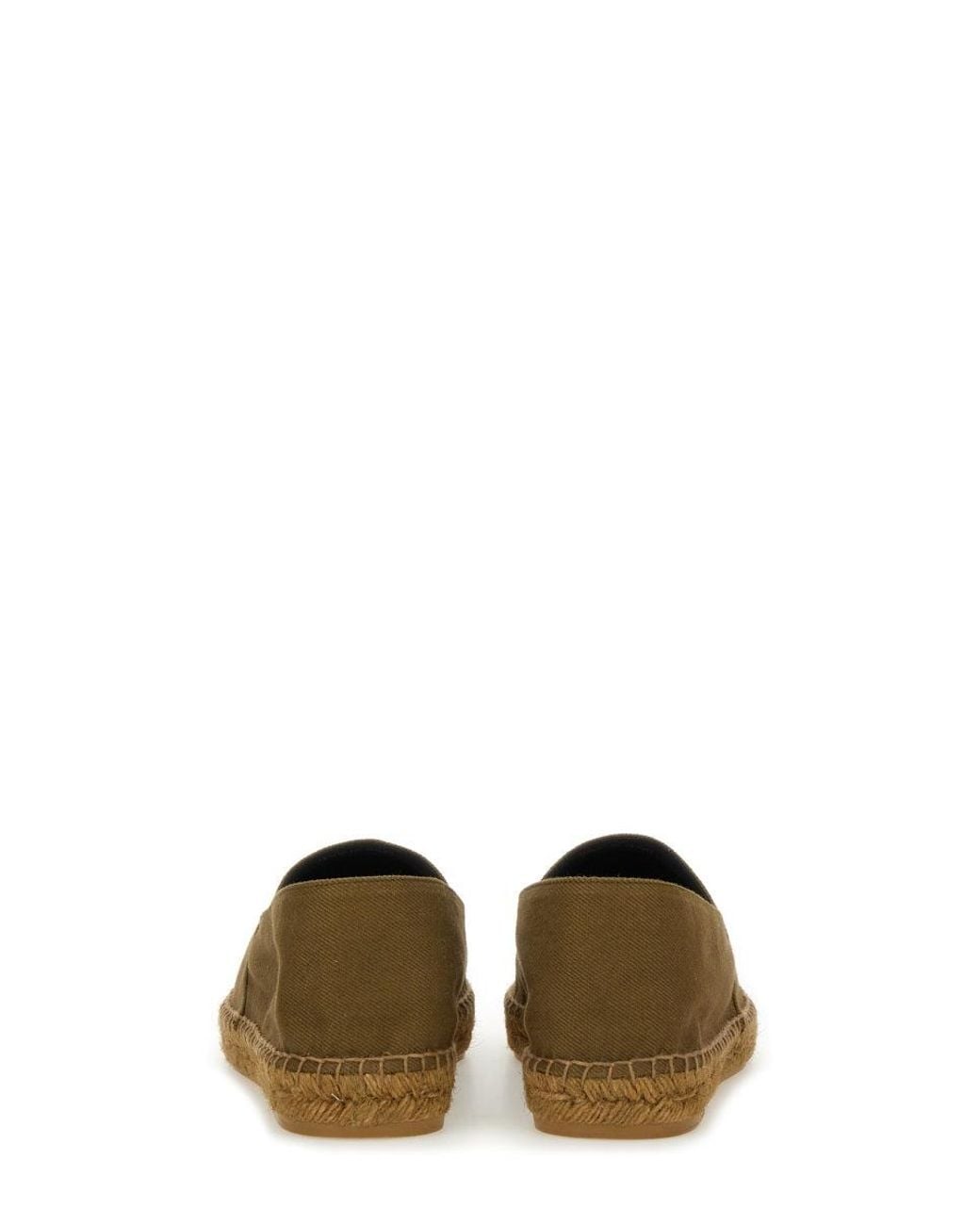 Saint Laurent Green Cotton Gabardine Espadrille