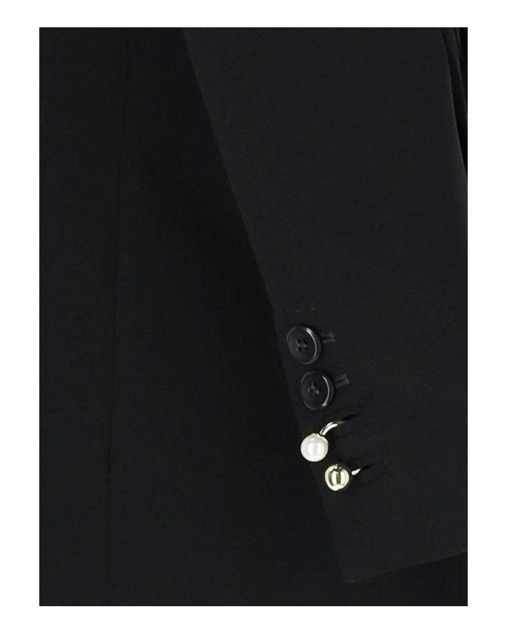 Marella Black Ottone Jacket With Foulard