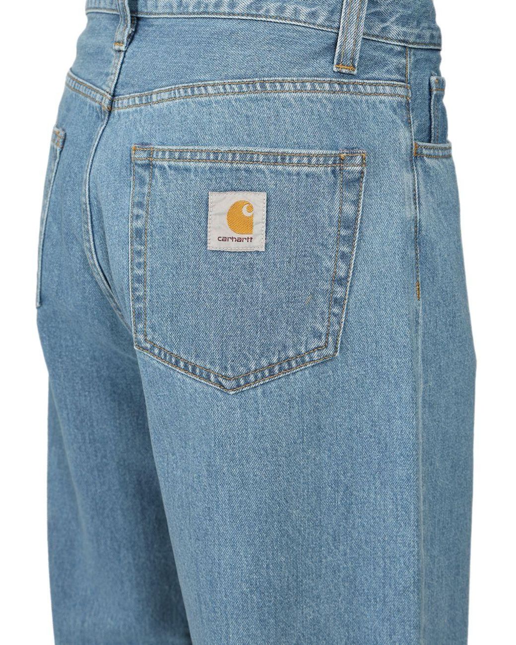 Carhartt Blue Denim Cotton Jeans