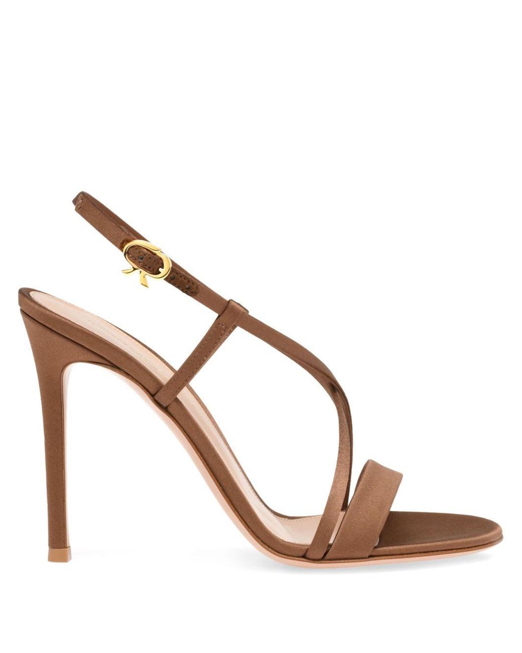 Gianvito Rossi Brown Larisse Heel Sandals