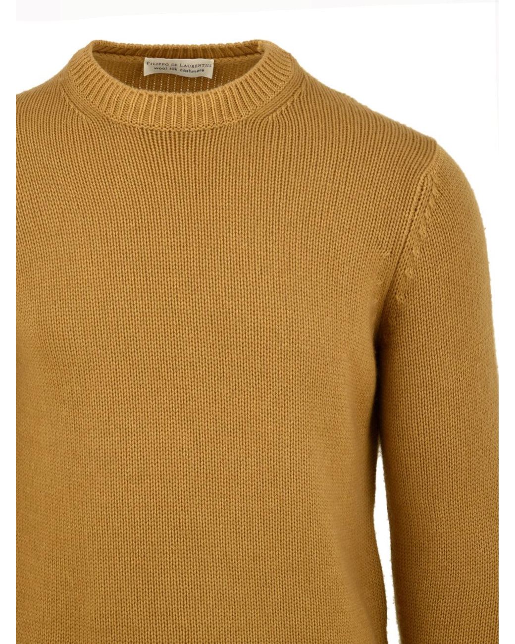 Filippo De Laurentis Brown Sweaters for men