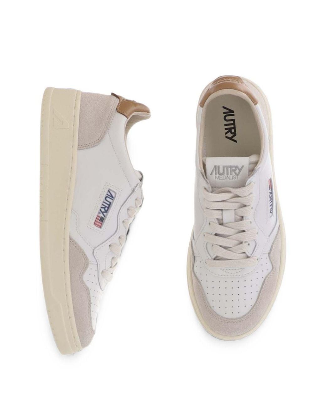 Autry White Medialist Low Sneakers