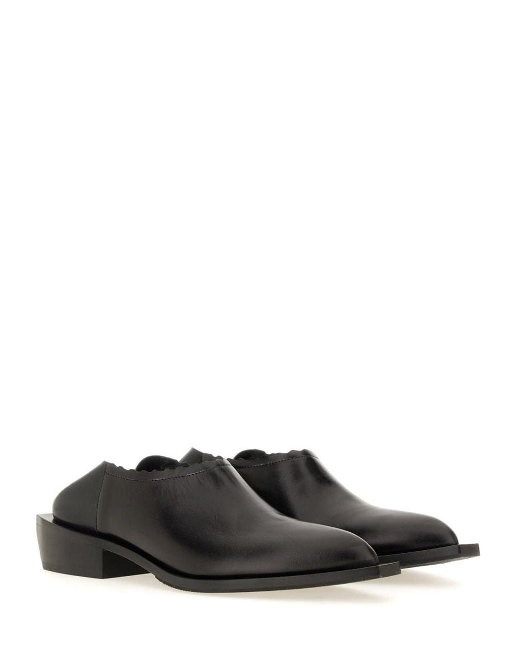 Moschino Black Cuban Heel Shootie For