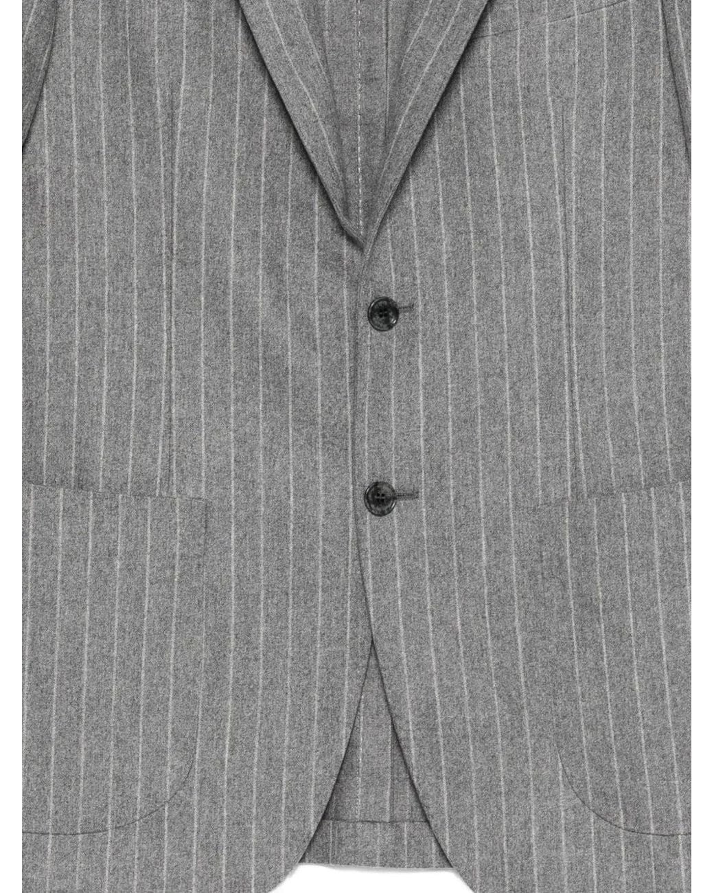 Sartorio Napoli Gray Composé Jacket And Trousers Suit for men