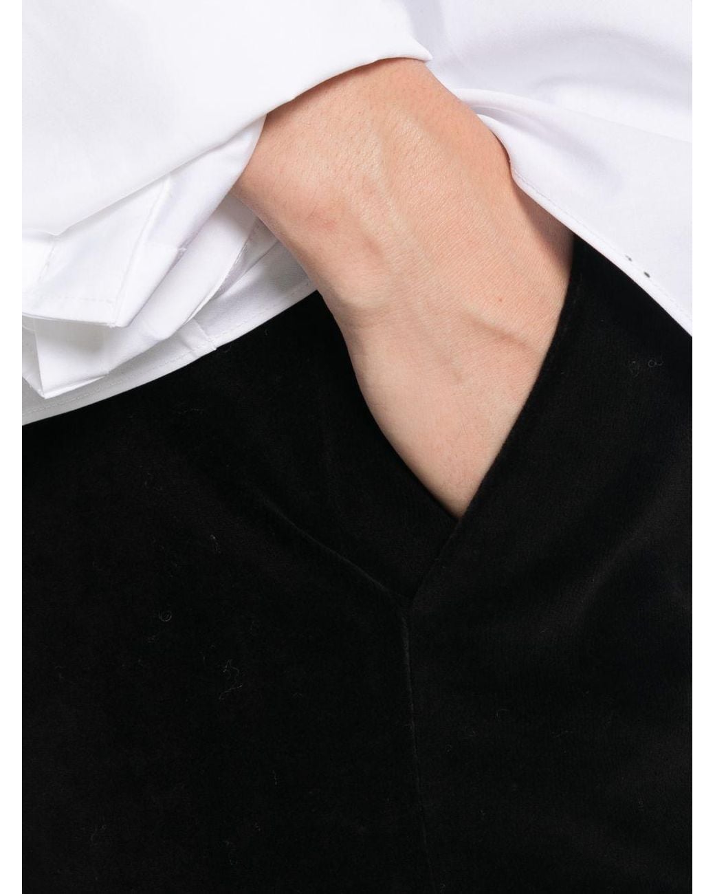 Circolo 1901 Black Cotton Trousers