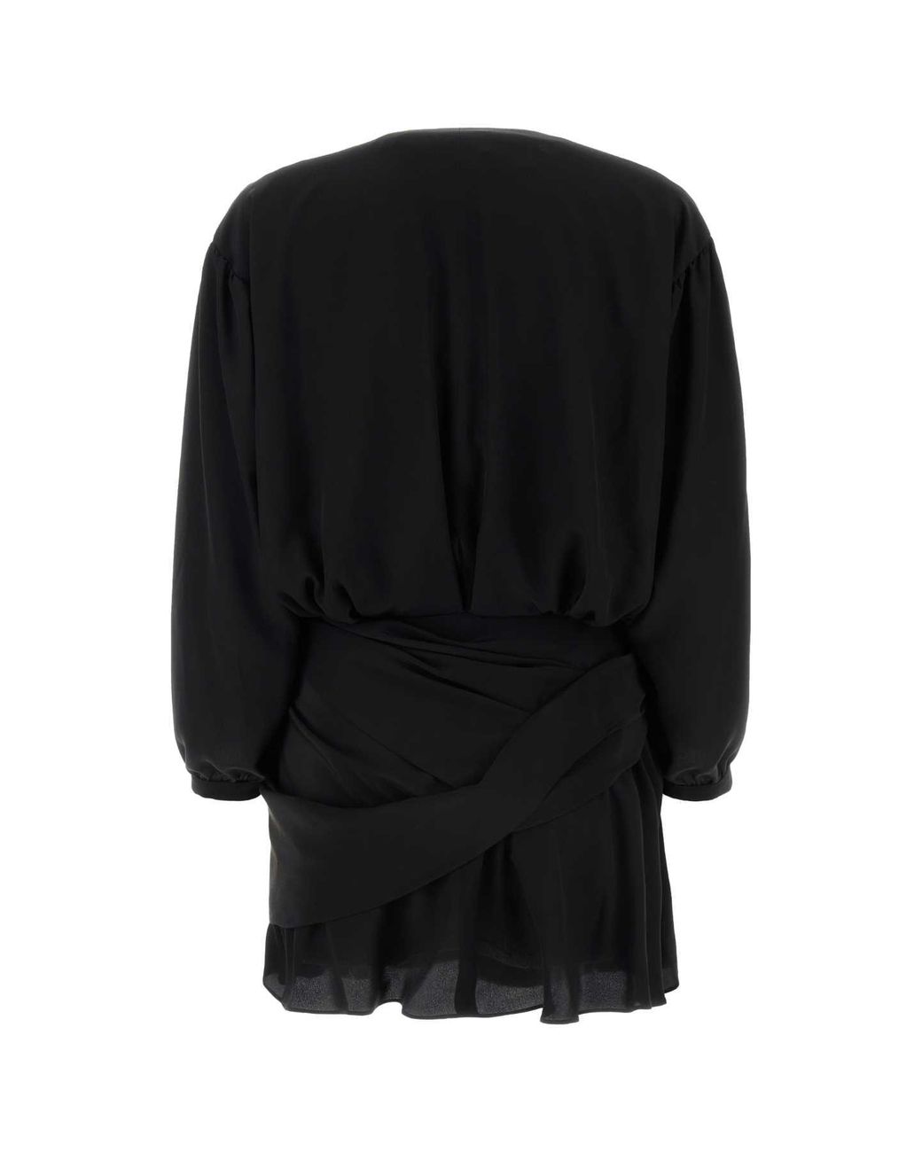 Balenciaga Black Crepe Mini Dress