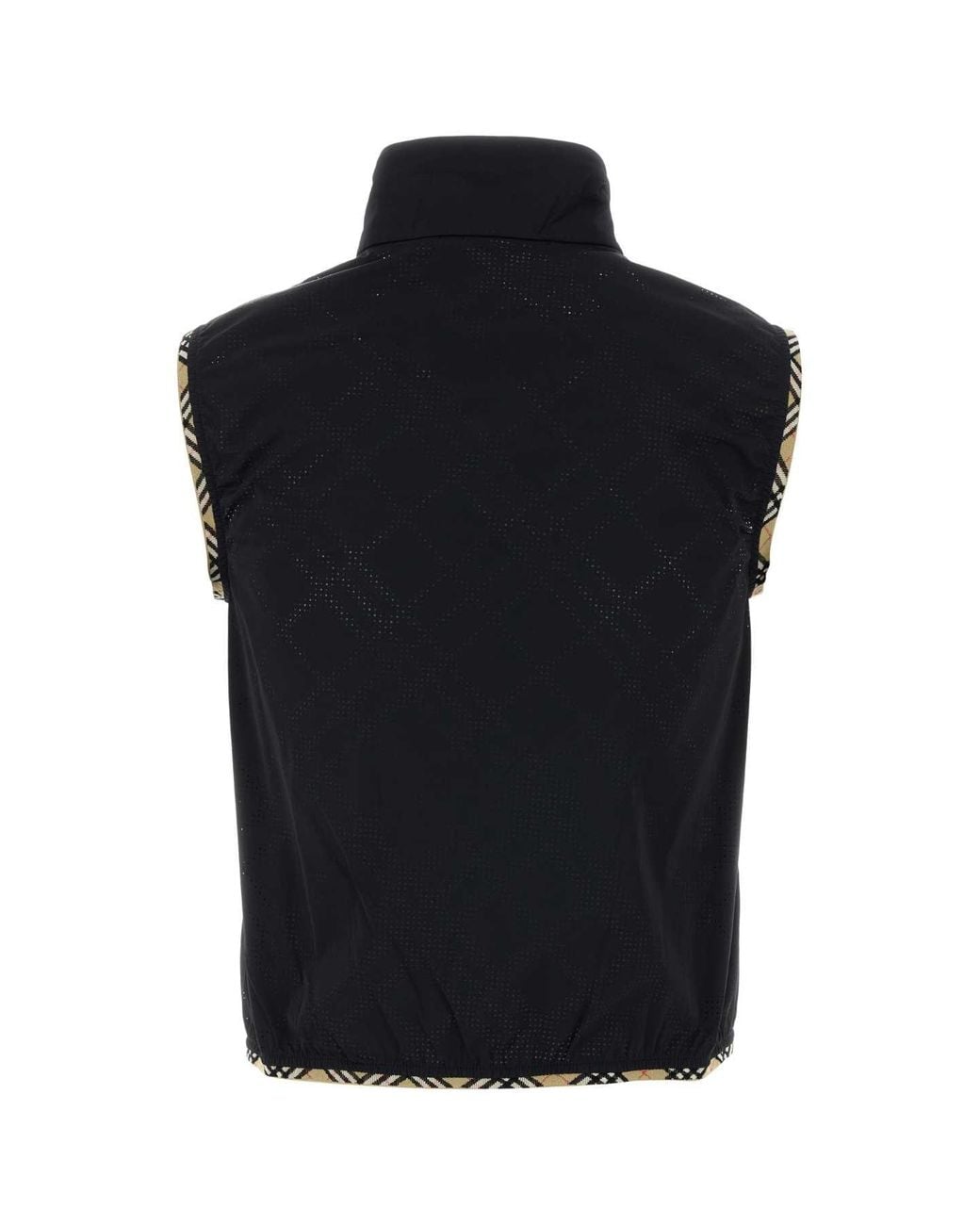 Burberry Black Stretch Nylon Sleeveless Jacket