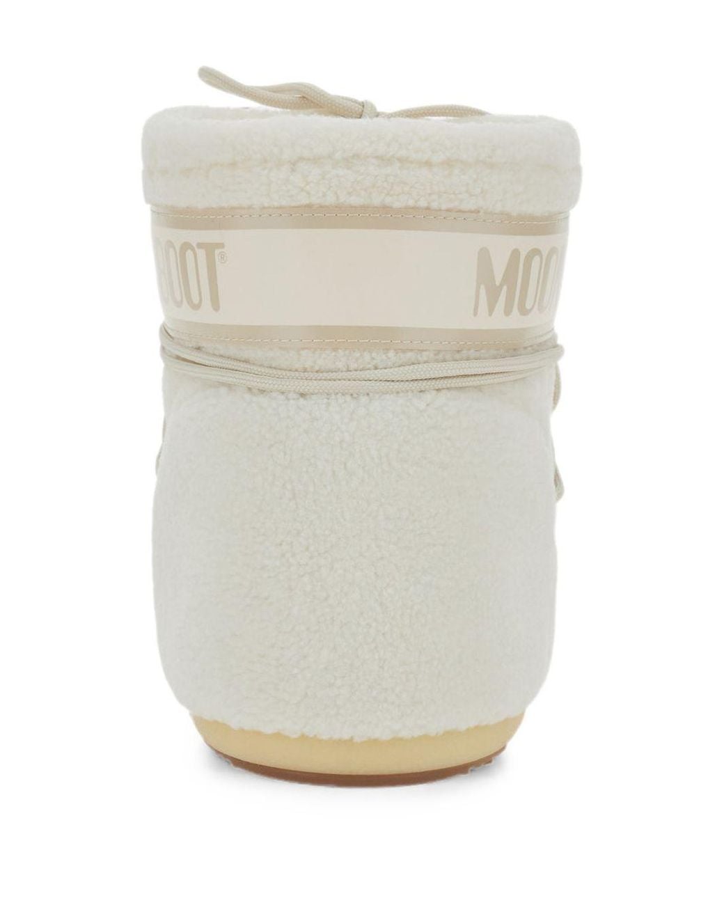 Moon Boot White Icon Low Fleece Snow Boots