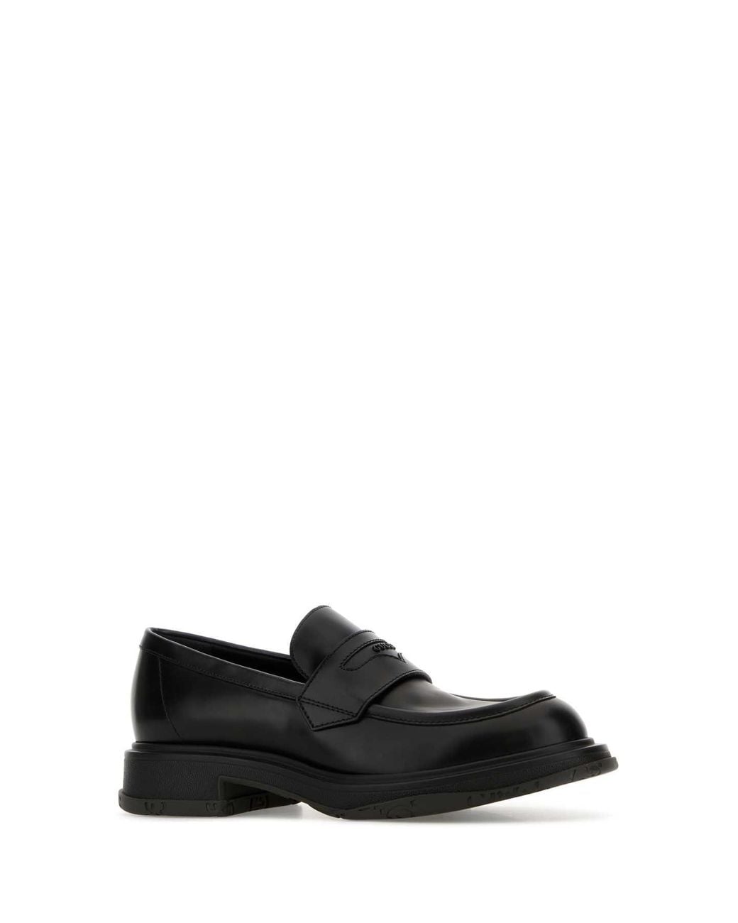Gucci Black Leather Loafers for men