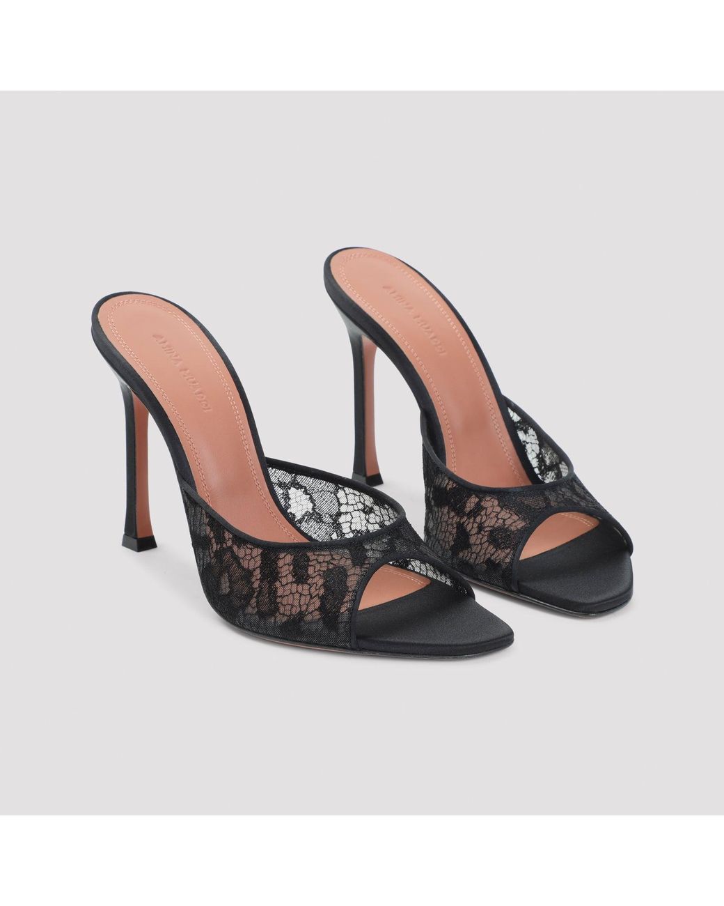 AMINA MUADDI Black Alexa Lace Slipper
