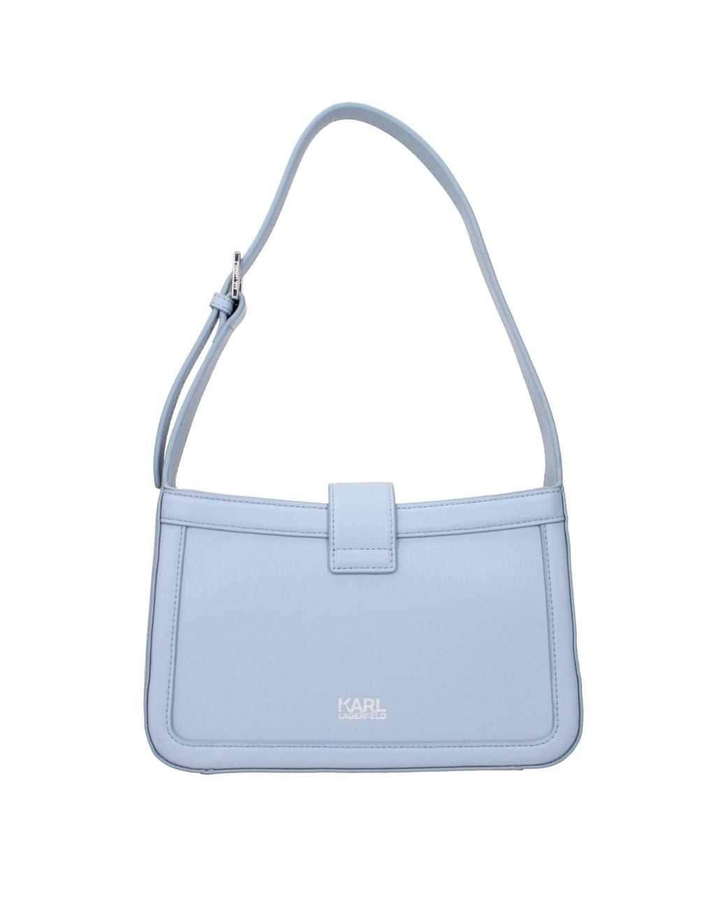 Karl Lagerfeld Blue Shoulder Bags For Leather
