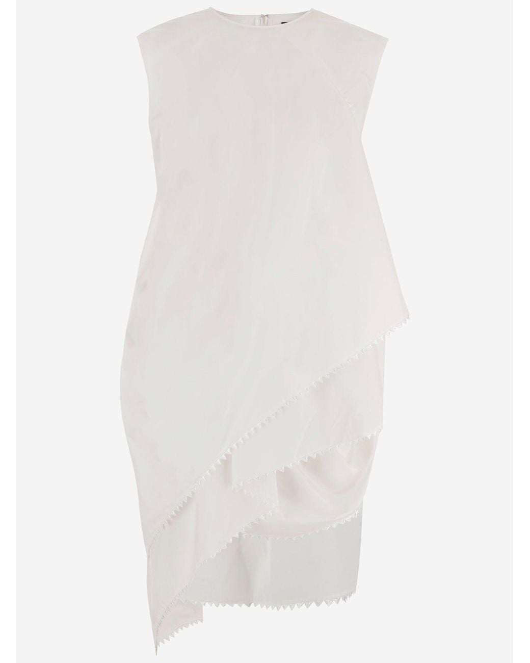 Jacquemus White Layered Cotton Dress