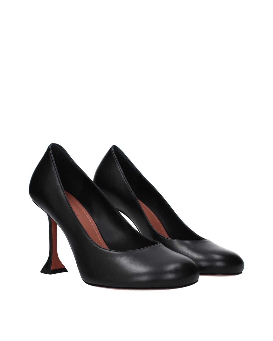 AMINA MUADDI Black Leather Broch