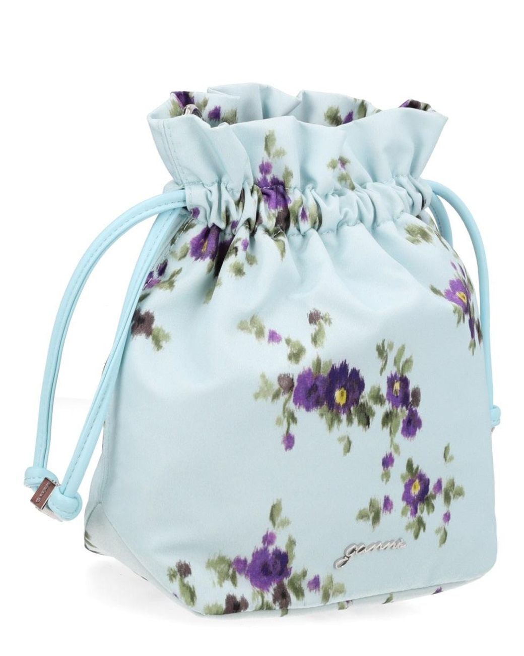 Ganni Blue Ganni Printed Recycled Polyamide Clutch