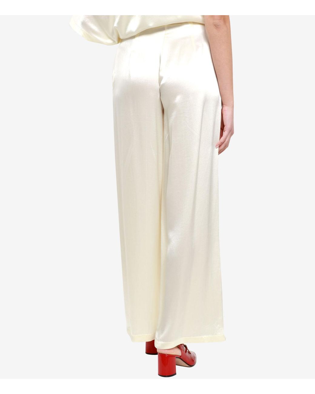 Erika Cavallini Semi Couture White Trousers