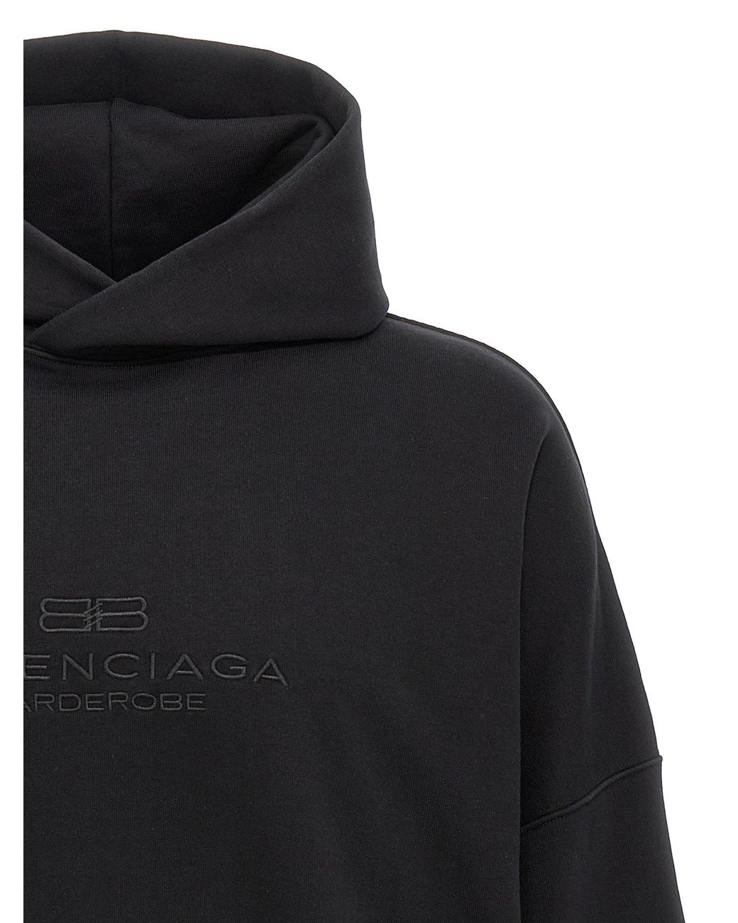 Balenciaga 'Bb Garderobe' Hoodie in Black for Men | Lyst