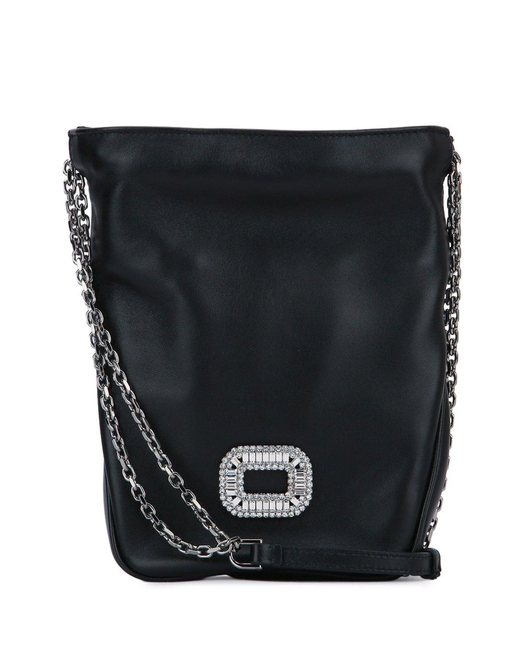 Roger Vivier Black Pilgrim Pocket Nano
