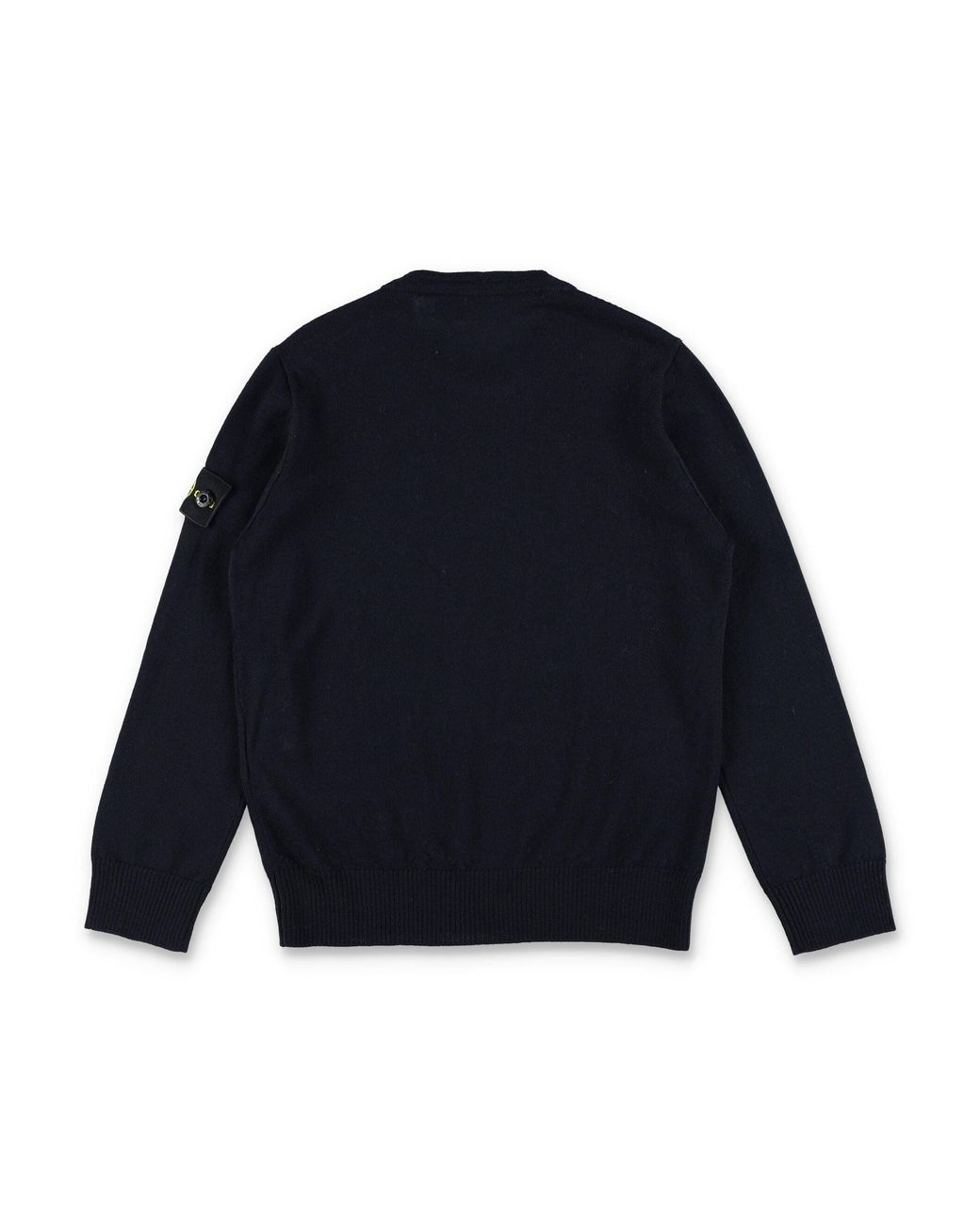 Stone Island Blue Junior Merino Wool Crewneck Sweater