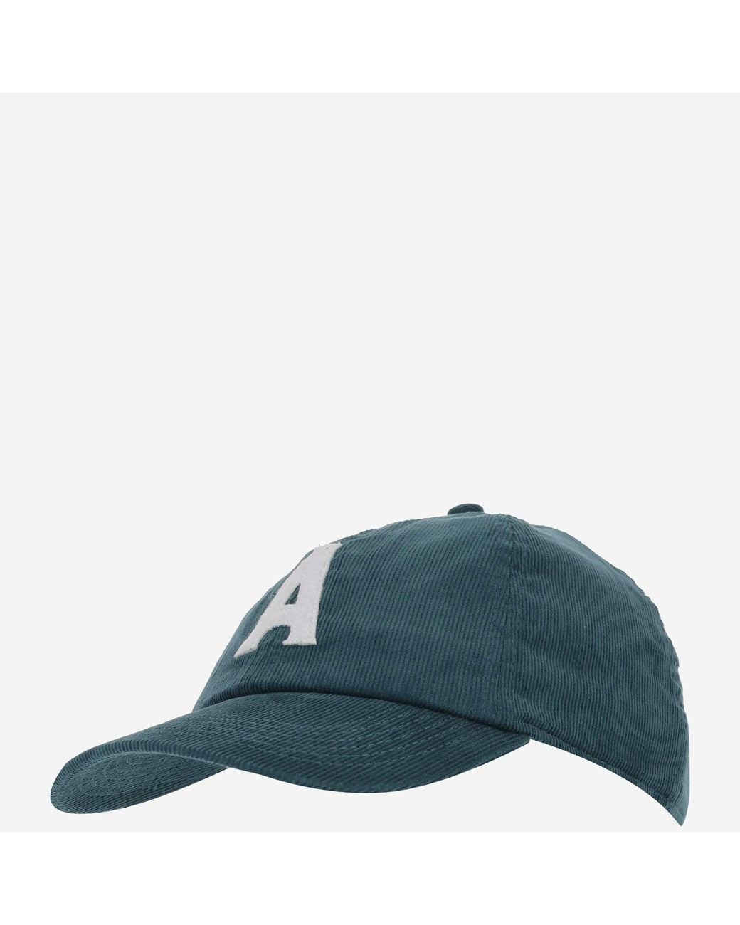 Autry Blue Cotton Baseball Cap With Logo