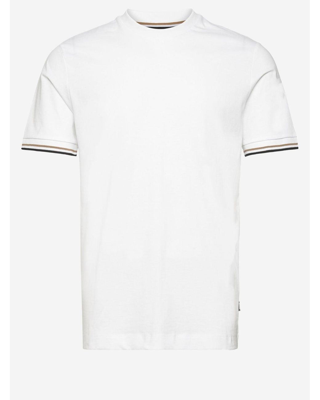 Boss White Cotton T Shirt