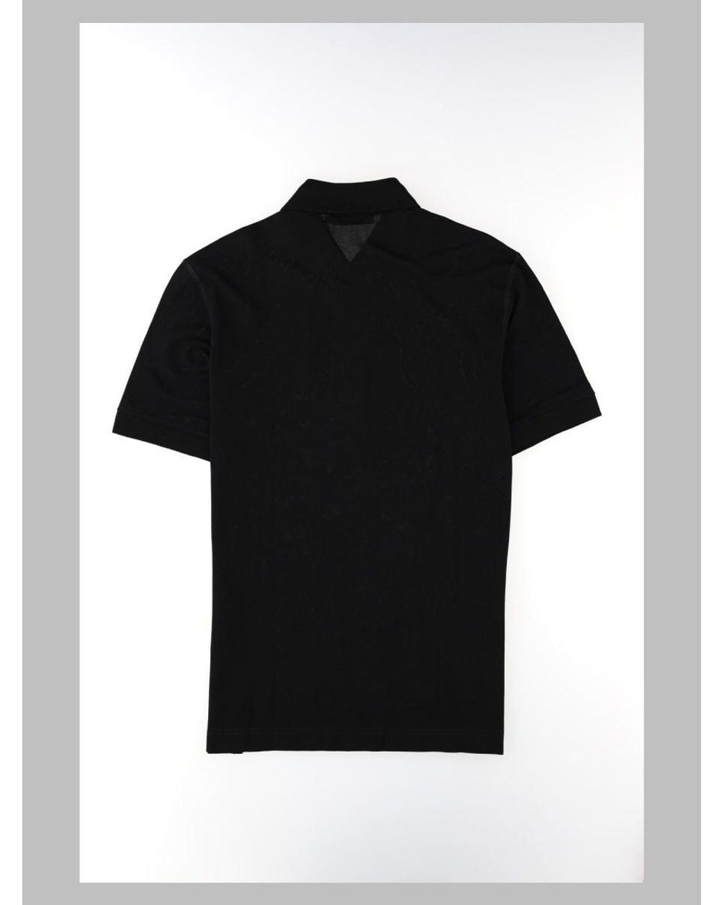 Dolce & Gabbana Black Polo Con Patch Logo