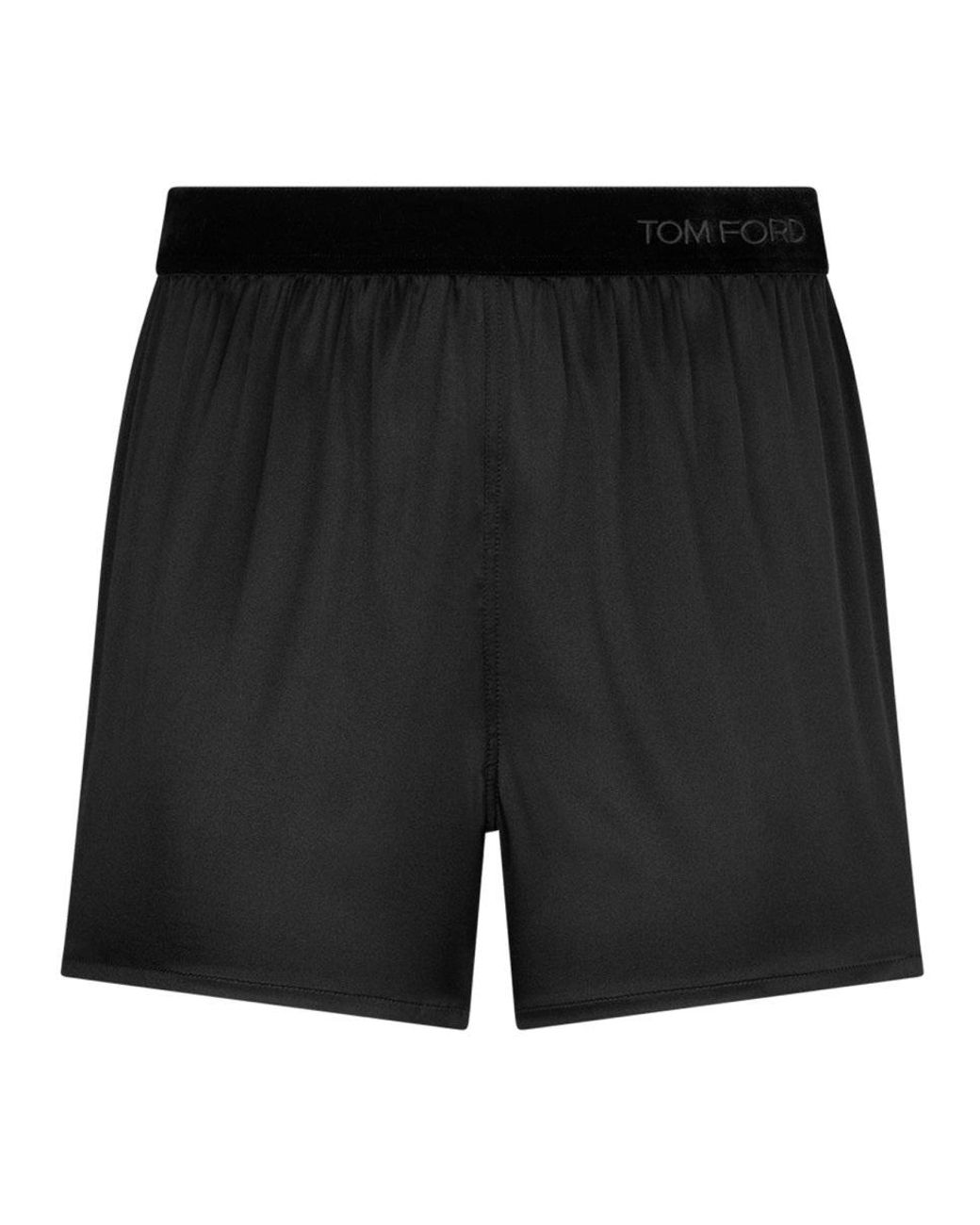 Tom Ford Black Tom Ford Silk Pajama Silk Shorts
